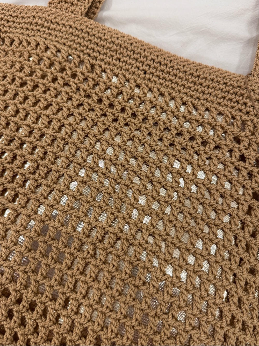 The Sak Brown Handwoven Crochet Tote - Picture 4 of 8
